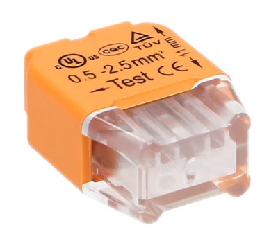 Orno Złączka 2 laidų įspaudžiama instaliacinė jungtis; 0,75–2,5 mm² laidui; IEC 300V/24A; 10 vnt.