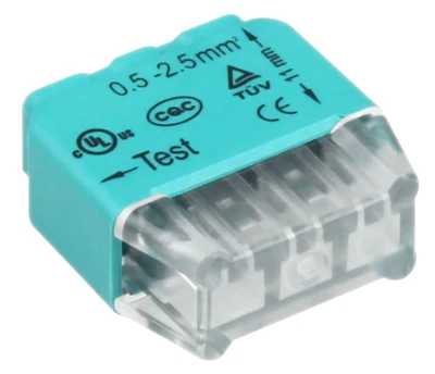 Orno Złączka 3 laidų įspaudžiama instaliacinė jungtis; 0,75–2,5 mm² laidui; IEC 300V/24A; 10 vnt.