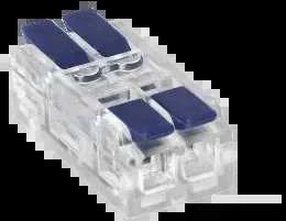 Orno Złączka 2 laidų, dvipusė montavimo kompresinė jungtis; bet kokiam 0,75–4 mm² laidui; IEC 250V/32A; 50 vnt.