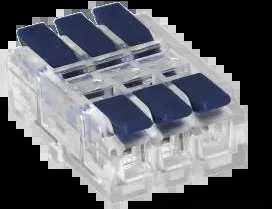 Orno Złączka 3 laidų, dvipusė kompresinė instaliacinė jungtis; bet kokiam 0,75–4 mm² laidui; IEC 250V/32A; 50 vnt.