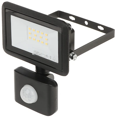 Orno FARO S LED prožektorius su PIR 10W, 800lm, IP44, 4000K, aliuminis + stiklas