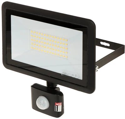 Orno FARO S LED prožektorius su PIR 50W, 4000lm, IP44, 4000K, aliuminis + stiklas