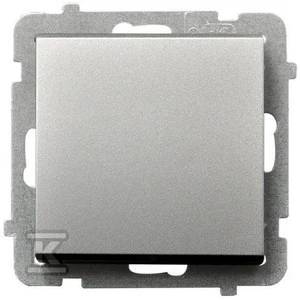 Ospel Unipolinis jungiklis Sonata 16AX IP20 sidabrinis matinis (ŁP-1R/m/38)