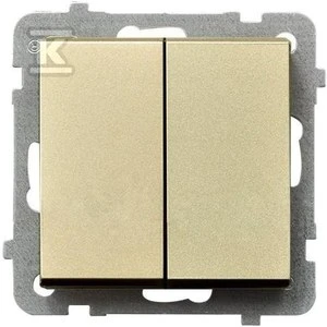 Ospel žvakių laikiklis Sonata 16AX IP20 šampano auksas (ŁP-2R/m/39)