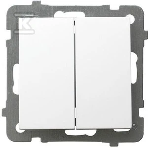 Ospel Stair switch AS dvigubai baltas (ŁP-10G/m/00)
