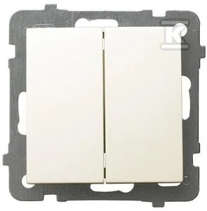 Ospel laiptų jungtis AS dvigubas ekru (ŁP-10G/m/27)