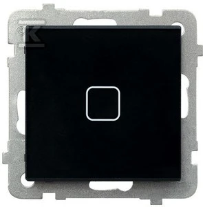 Ospel Touch jungiklis Ospel Sonata Touch ŁPD-1RS/m/32 potinkinis vienpolis su apšvietimu 10AX 230V juodas stiklas
