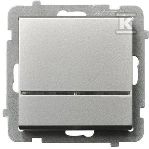 Ospel Control jungiklis Sonata 16AX IP20 sidabrinis matinis (ŁP-12RS/m/38)