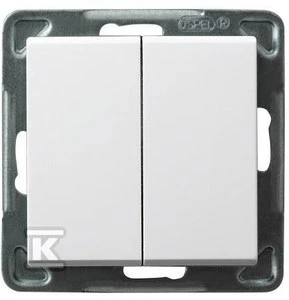 Ospel laiptų jungiklis Sonata vieno poliaus 16AX IP20 baltas (ŁP-9R/m/00)