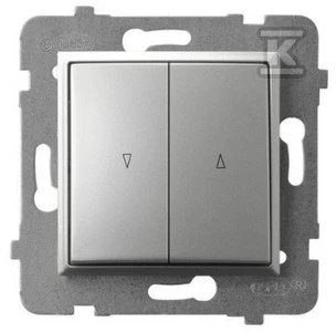 Ospel ARIA Shutter jungtis su mechaniniu blokavimu, sidabrinė ŁP-7UB/m/18