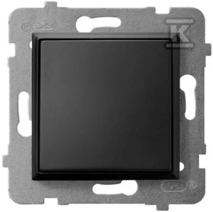 Ospel Aria Single mygtukas juodas metalinis (ŁP-21U/m/33)