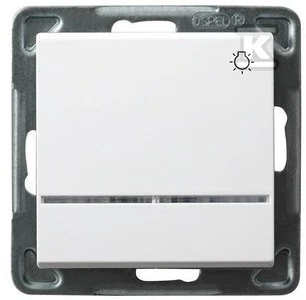 Ospel Light mygtukas Sonata 10AX IP20 su baltu apšvietimu (ŁP-5RS/m/00)
