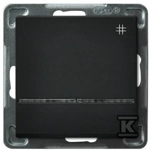 Ospel Sonata 16AX IP20 kryžminė jungtis su juodu metaliniu apšvietimu (ŁP-4RS/m/33)