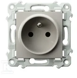 Ospel CF307 Viengubas lizdas su įžeminimu kašmyro smėlio spalvos GP-1ZZ/m/83