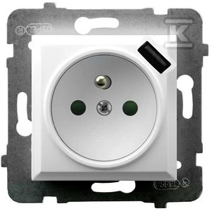 Ospel GN.1-KR.Z/U TRANS.+USB BALTA ARIA