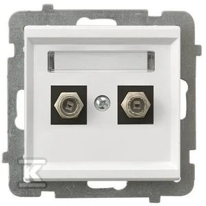 „Ospel Socket Sonata Type F“ dviguba balta (GPA-2RF/m/00)