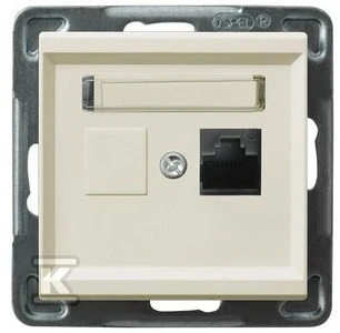 Ospel kompiuterio lizdas Sonata single RJ45 5e ecru (GPK-1R/K/m/27)