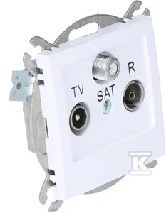 Ospel antenos lizdas AS RTV-SAT gnybtas baltas (GPA-GS/m/00)