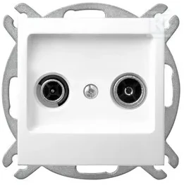 Ospel Socket Impresja RTV-SAT terminalas baltas (GPA-10YPZ/m/00)