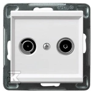 Ospel Sonata RTV terminalo lizdas 10dB baltas (GPA-10RPZ/m/00)