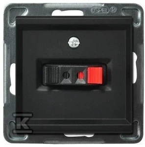 Ospel SONATA Vieno garsiakalbio lizdas juodas metalinis (GG-1R/m/33)