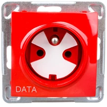 Ospel GP-1YZK/m/00 ĮSPĖJIMAS Lizdas single su/u DATA su key raudonas GP-1YZK/m/00