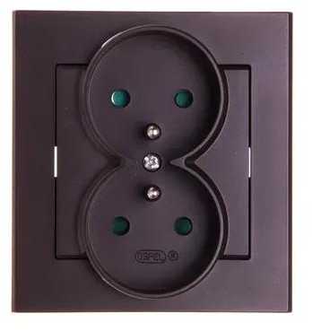 Ospel GP-2RZ/40 SONATA Dvigubas lizdas su/be šokolado spalvos metaliko GP-2RZ/40
