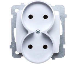 Ospel GP-2SR/m/00 KARO Lizdas podwójne b/u balta GP-2SR/m/00