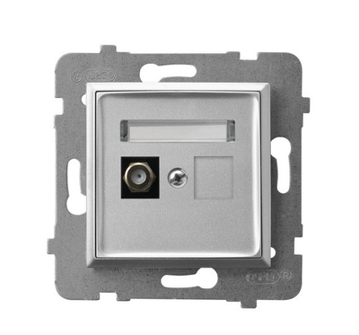 Ospel GPA-1UF/m/18 ARIA F tipo antenos lizdas, vienas, sidabrinis GPA-1UF/m/18