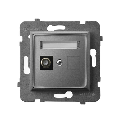 Ospel ARIA F tipo antenos lizdas vienas pilkas matinis GPA-1UF/m/70