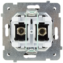 Ospel Socket Sonata Type F dvigubas juodas metalinis (GPA-2RF/m/33)