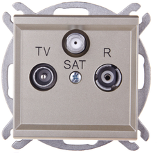 Ospel GPA-RS/m/39 SONATA RTV-SAT antenos lizdas, šampano spalvos aukso spalvos GPA-RS/m/39