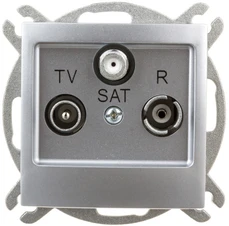 Ospel Impresja RTV-SAT antenos lizdas sidabrinis (GPA-YS/m/18)