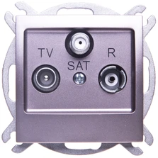 Ospel Impresja RTV-SAT antenos lizdas, titano (GPA-YS/m/23)