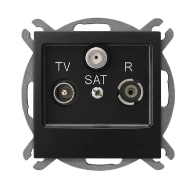 Ospel RTV-SAT final juoda metalic (GPA-YS/m/33)