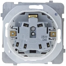 Ospel Socket Karo atsparus purslams su įžemintu dūmų dangteliu, šokoladiniu metaliniu (GPH-1SZ/m/40/d)