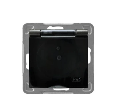 Ospel Socket Impresja atsparus purslams su įžemintu antracitu (GPH-1YZ/m/50/d)