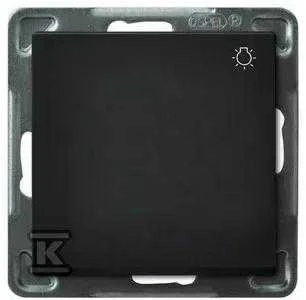 Ospel Light mygtukas Sonata 10AX IP20 juodas metalas (ŁP-5R/m/33)