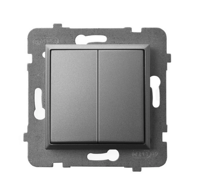 Ospel ŁP-10U/m/70 ARIA Dviguba laiptų jungtis, matinė pilka ŁP-10U/m/70