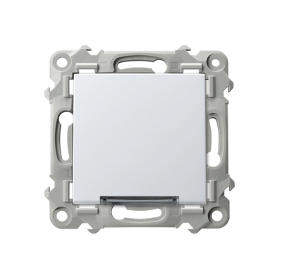 Ospel ŁP-1ZS/m/00 SZAFIR Vienpolis jungiklis su baltu apšvietimu, baltas ŁP-1ZS/m/00