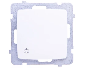 Ospel ŁP-5S/m/00 KARO Mygtukas /šviesa/ balta ŁP-5S/m/00