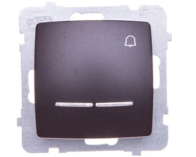 Ospel ŁP-6SS/m/40 CARO Saga /varpelis/ su foniniu apšvietimu šokolado metalo spalvos ŁP-6SS/m/40