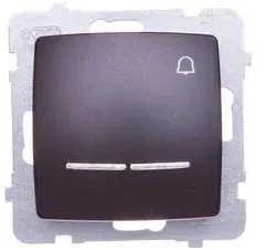 Ospel ŁP-6SS/m/40 CARO Saga /varpelis/ su foniniu apšvietimu šokolado metalo spalvos ŁP-6SS/m/40