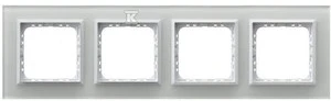 Ospel Quad rėmas Sonata stiklas baltas (R-4RGC/31/00)