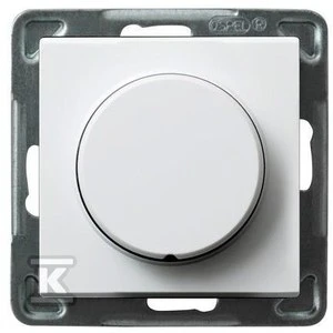 Ospel Push-turn reguliatorius Sonata, pritaikytas kaitrinėms ir halogeninėms lempoms, baltas (ŁP-8R/m/00)