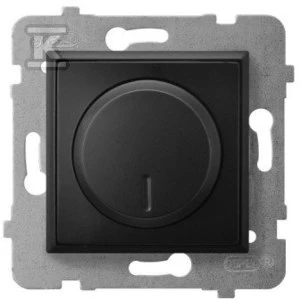 Ospel ARIA Universalus reguliatorius, skirtas kaitrinėms, halogeninėms ir LED apkrovoms juodai metalinis ŁP-8UL2/m/33