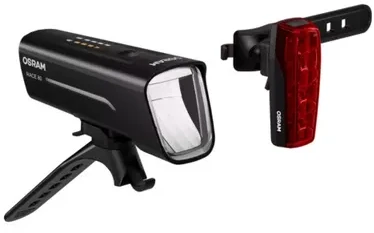 Dviračių žibintų rinkinys Osram LED, plastikas, juoda