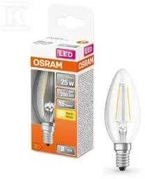 Osram LED lemputė 2,5 W 827 CLR E14