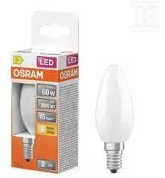 LED lemputė OSRAM, B35, E14, 6 W, 806 lm, 2700 K