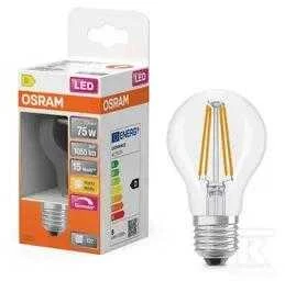 Osram LED lemputė SST CLAS A 75 CL 7.5 W/2700 K E27, dimeriuojamos